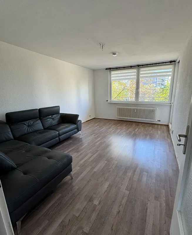 Wohnzimmer, 4-Zimmer-Wohnung Bremen, nachher